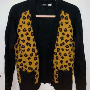 Urban Outfitters cheetah print cardigan